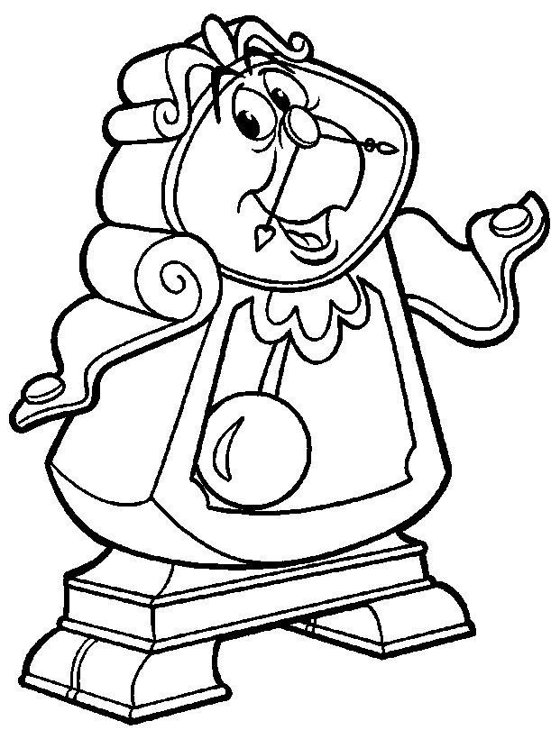 Beauty And The Beast Coloring Pages Coloringpages1001