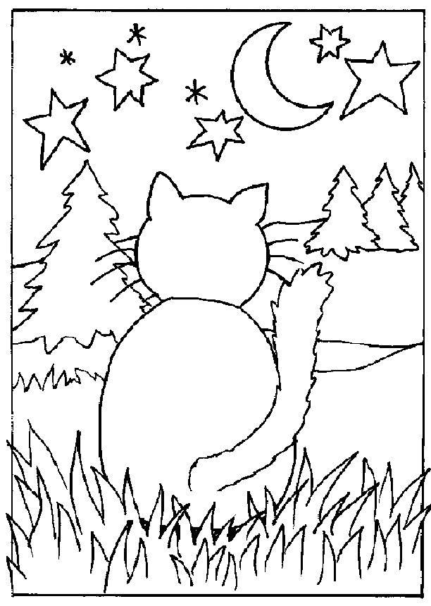 Cat Coloring Pages Coloringpages1001