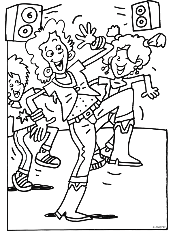 dance coloring book pages - photo #24