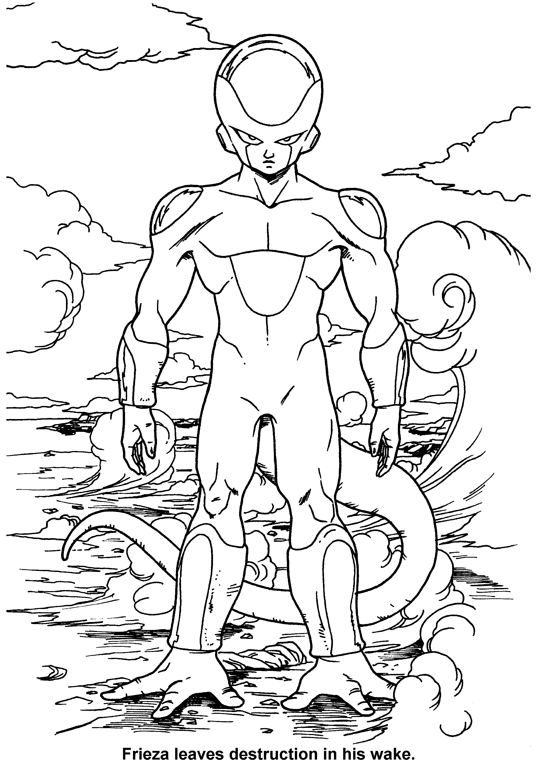 Dragon Ball Z Gogeta Coloring Pages Sketch Coloring Page