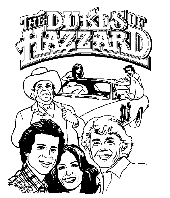 Dukes Of Hazzard Coloring Pages Coloringpages1001