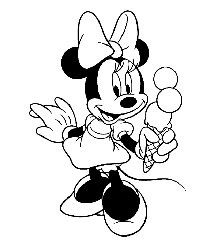 Minnie Mouse Coloring Pages Coloringpages1001