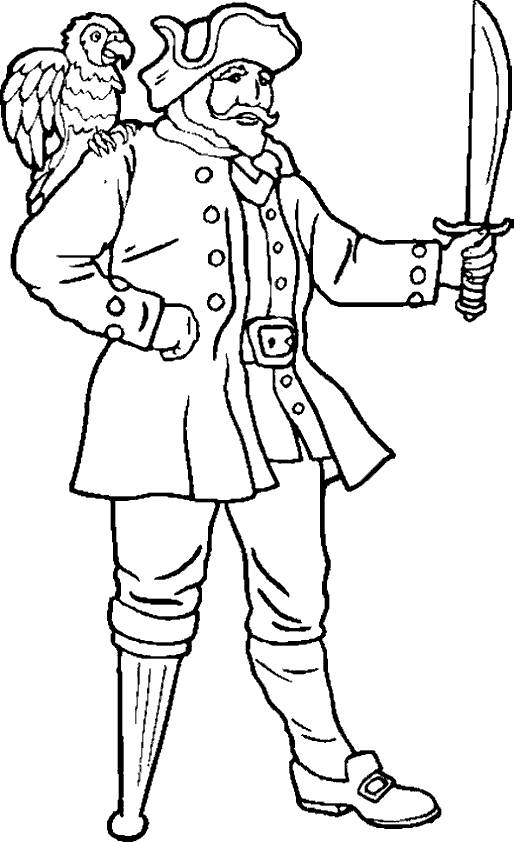 pirate coloring pages templates - photo #37