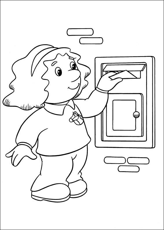postman coloring pages