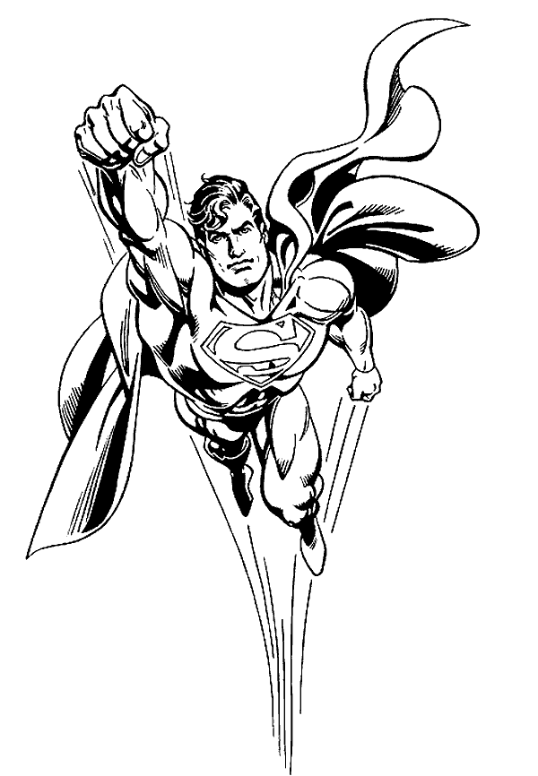 Superman Coloring Pages - Coloringpages1001.com