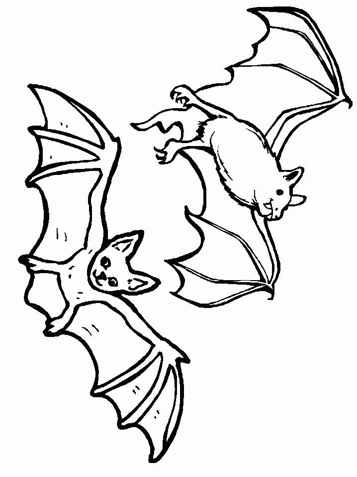 Bat Coloring Pages - Coloringpages1001.com