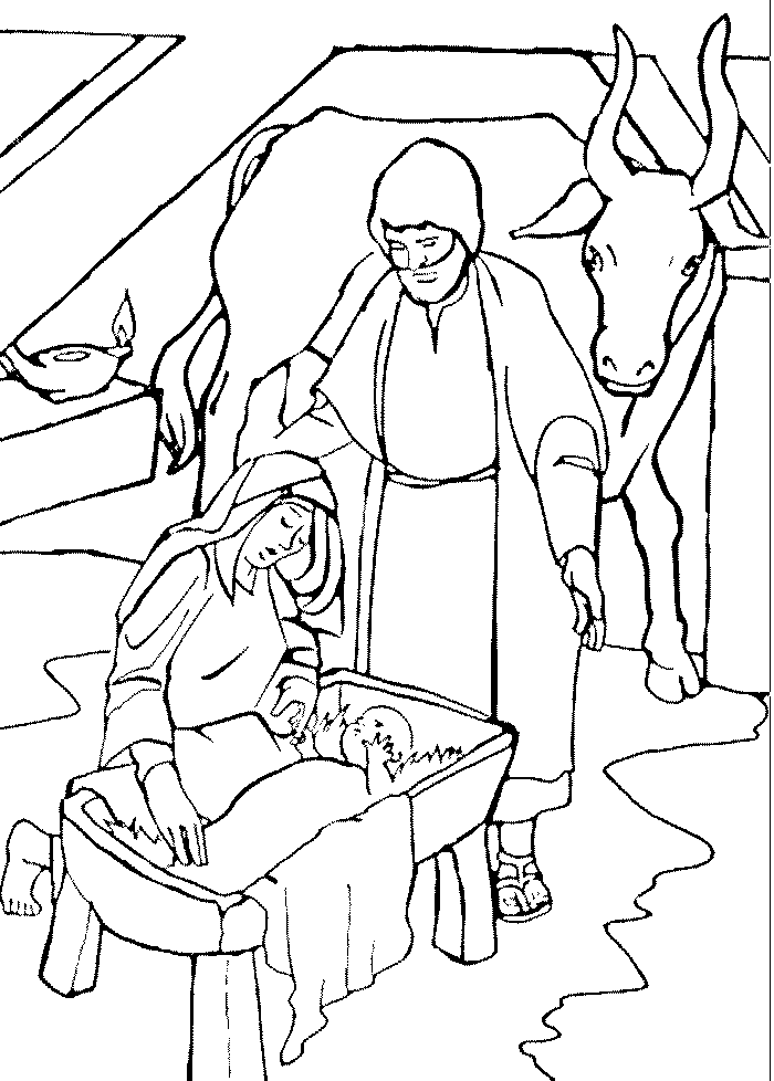 Bible Christmas Coloring Pages Printable Coloring Pages