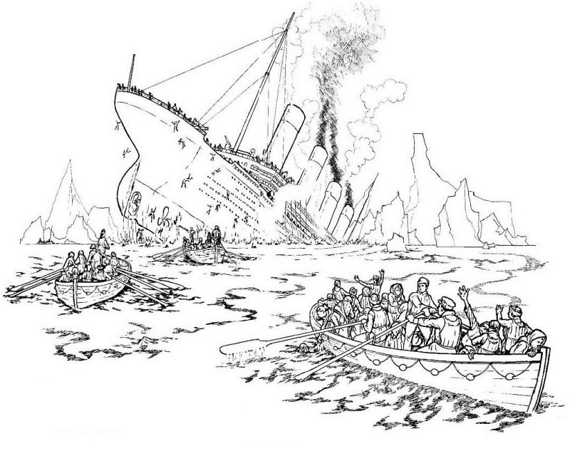 Titanic Coloring Pages 8