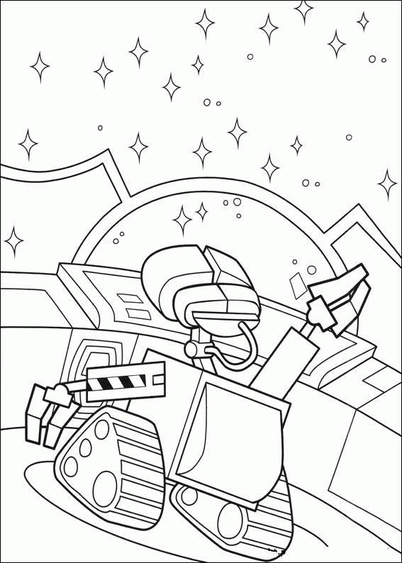 Wall e Coloring Pages - Coloringpages1001.com