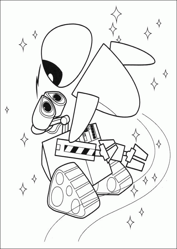 Wall e Coloring Pages - Coloringpages1001.com